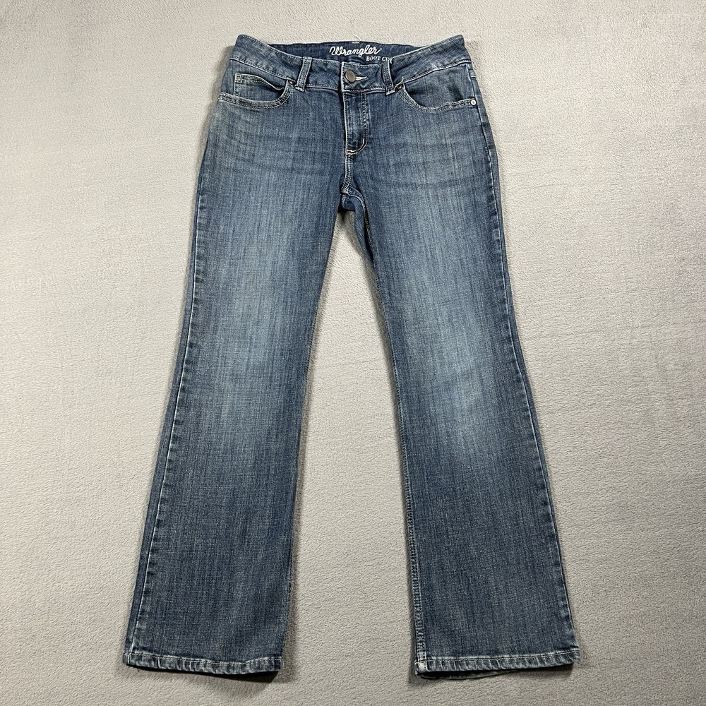 Wrangler‎ Jeans Womens 9 Blue Bootcut Low Rise Medium Wash Stretch Western